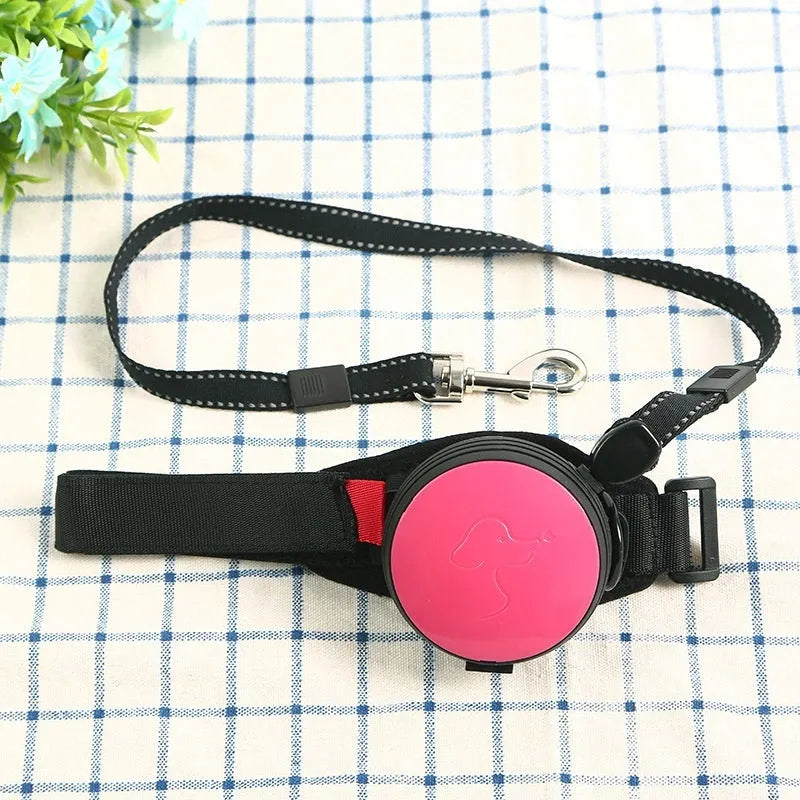 Automatic retractable dog leash with explosion-proof mechanism in six colour options