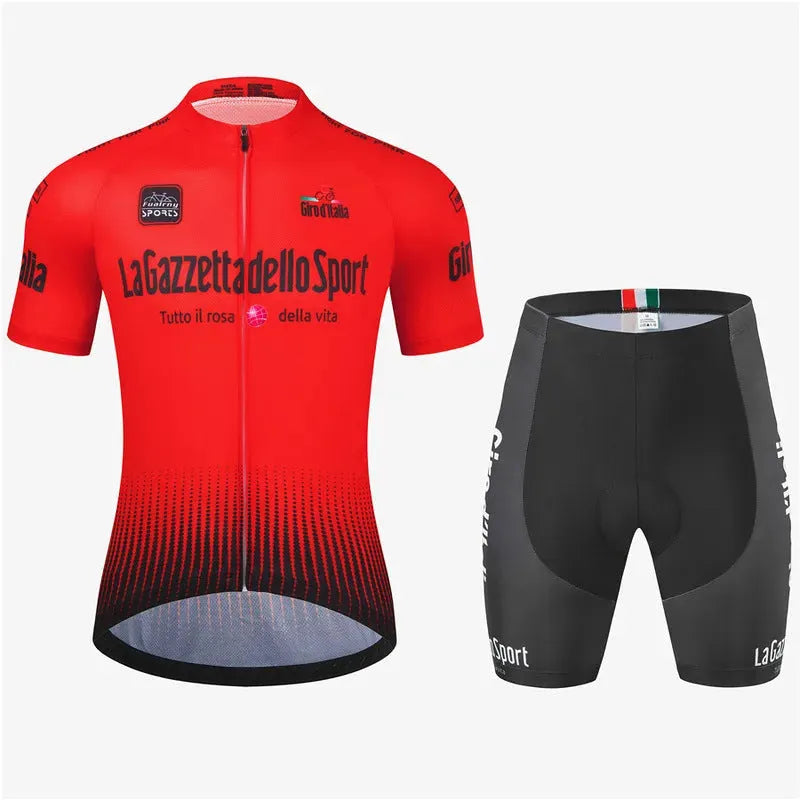 Short sleeve quick-dry cycling jersey in polyester fabric for summer road biking