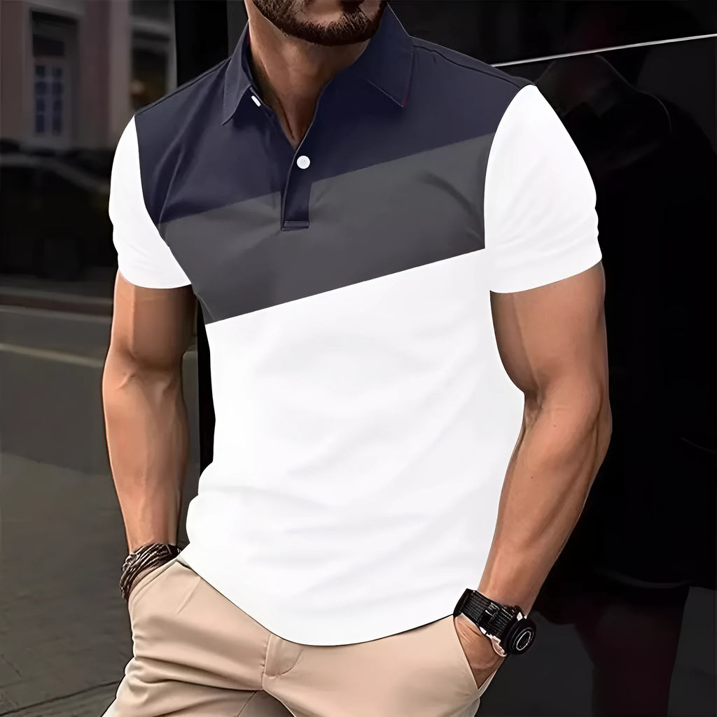 Men's loose fit short sleeve T-shirt with 3D digital printing in colour LM-PL047.
