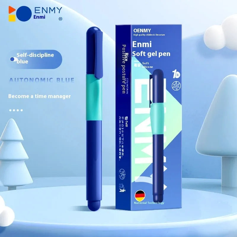 Boxed student posture correction pen in blue, green, purple, and orange colour options.