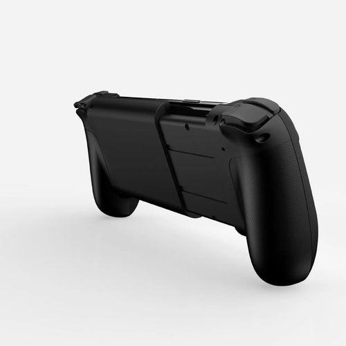 Bluetooth stretching game controller for mobile phones in black, red and blue, or white