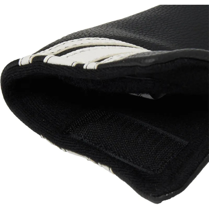 Black PU leather golf push rod sleeve for equipment protection