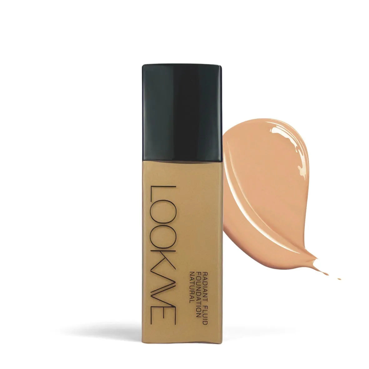 LOOKAVE Matte Liquid Foundation bottle with waterproof brightening formula in 21c size