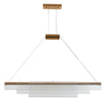 Modern glass pendant lamp with iron body in minimalist design for restaurant or home lighting