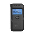 Black household alcohol breath tester with compact design for drinking level monitoring