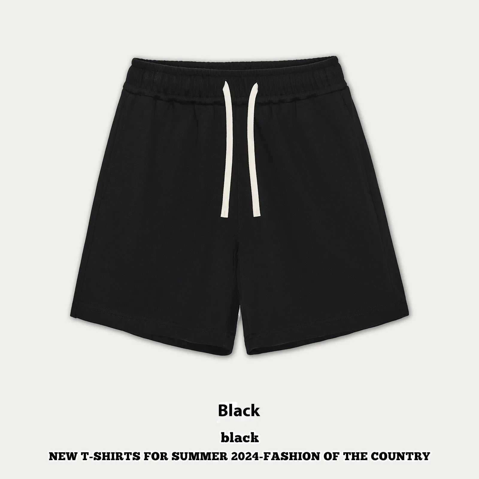 Cotton denim casual pants for baby boys and girls in loose fit summer shorts