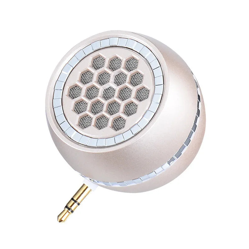 Universal external amplifier speaker in black, local gold or rose gold engineering plastic housing