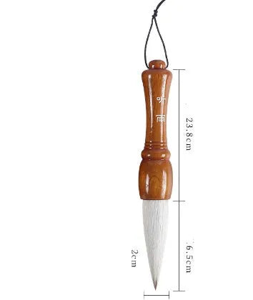 Large traditional Chinese painting wrist brush with sheep hair nib for calligraphy and ink art