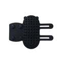Silicone cat grooming comb with rounded teeth and adjustable strap in multiple colours