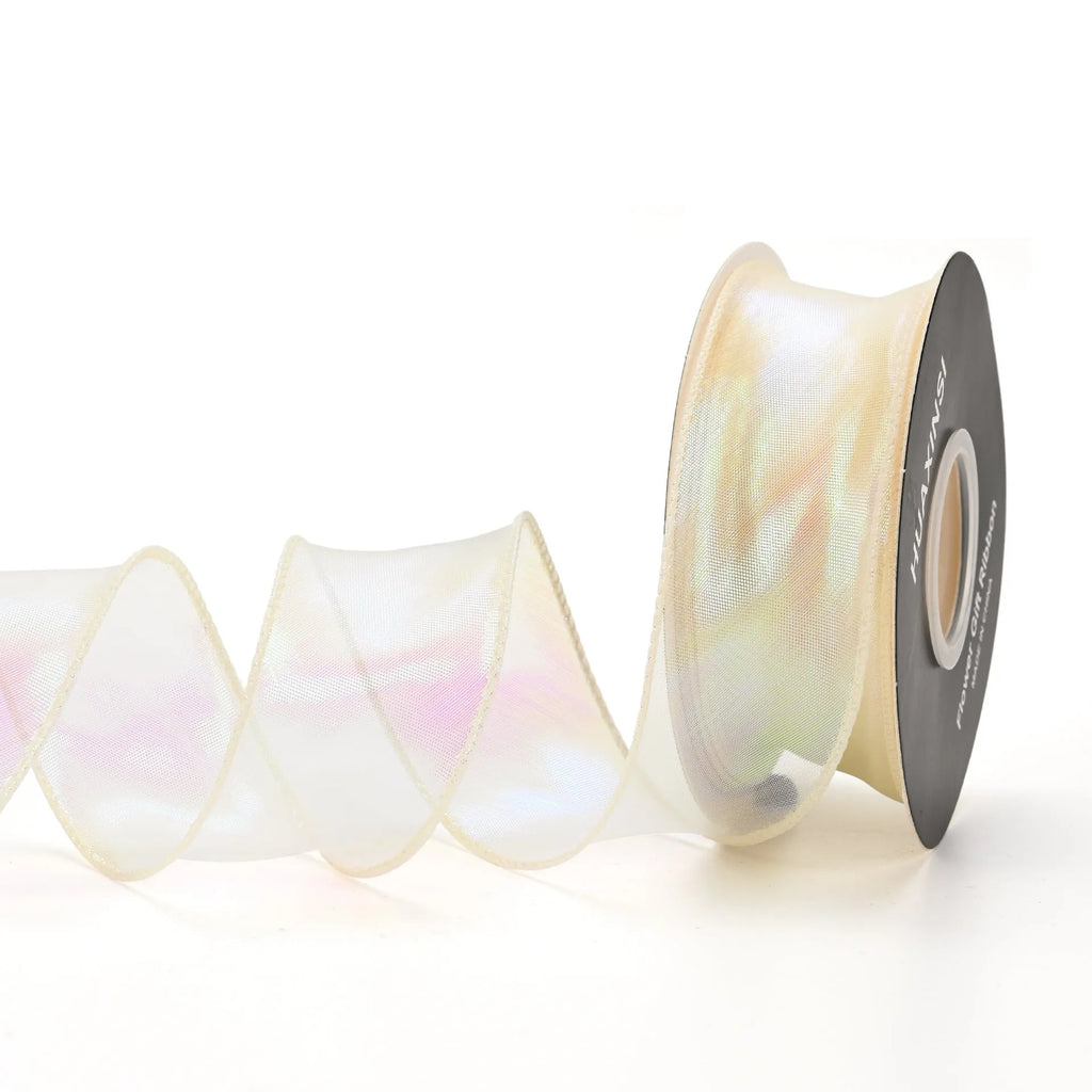 Fishtail yarn ribbon 4cm wide mesh material in multiple colour options for craft projects
