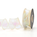 Fishtail yarn ribbon 4cm wide mesh material in multiple colour options for craft projects