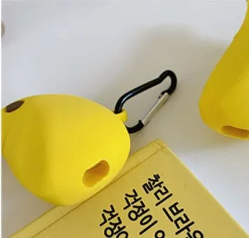 Yellow silicone protective case for AirPods Pro wireless headphones
