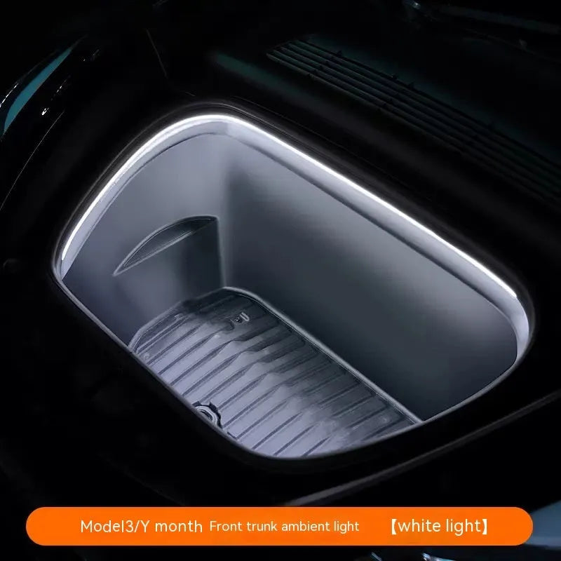 Tesla Model 3 Model Y front backup box ambience light kit with soft silicone light bar