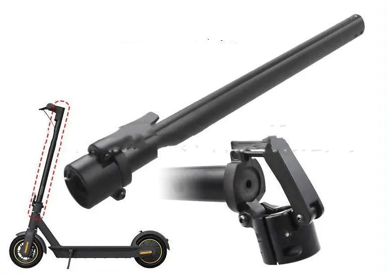 Black folding upright bar accessory for Nanbo No. 9 electric scooter on a white background.