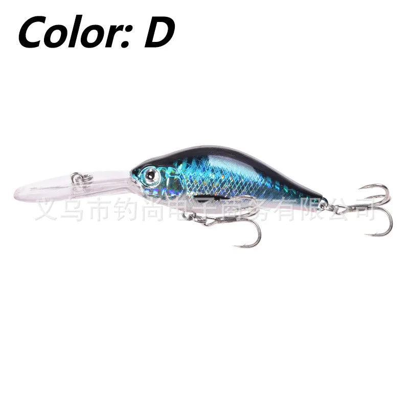Floating Rock Little Fat Man deep diving fishing lure with long tongue board design in multiple colours