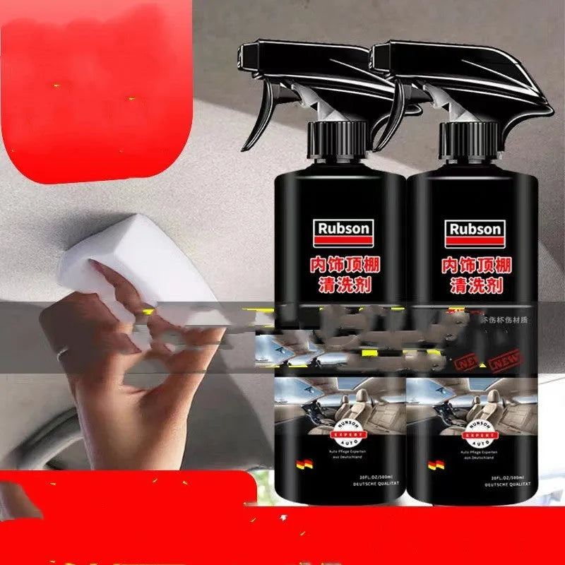 UL ultrasonic fabric roof foam decontamination cleaner bottle with sponge wipes and towel