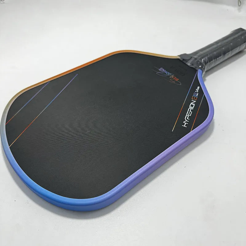 Aurora Multicolor Hyperion 3s pickleball racket with carbon fibre matte finish