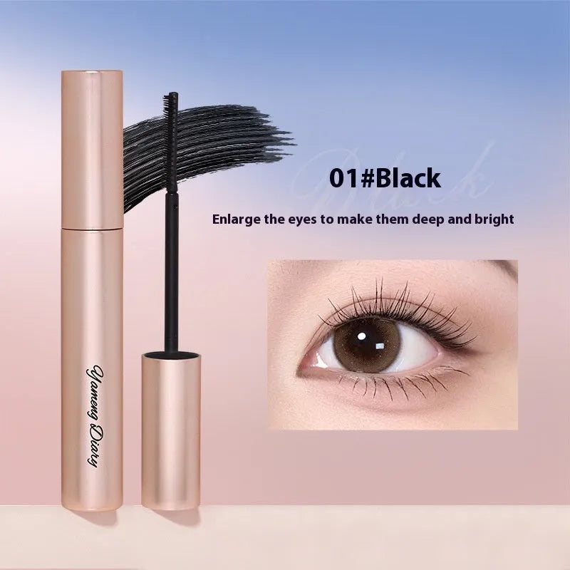Waterproof mascara product for long curling and setting in black and brown colour options