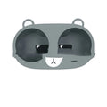 Grey silicone anti-shake insert for a car centre console cup holder