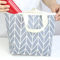 Arrow print polyester makeup bag for moisture-proof cosmetic storage with water-resistant zipper