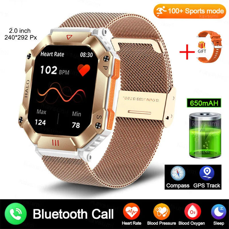 Android smart watch for women with GPS fitness tracking and multiple strap colour options