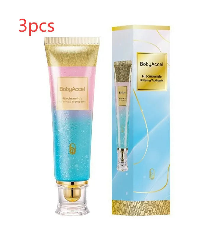 Nicotinamide whitening toothpaste tube with 100g content for adult oral care