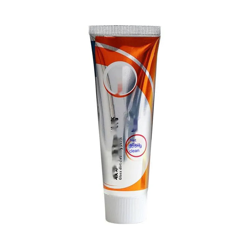 White 65ml bottle of car windscreen cleaning paste for oil stain removal.