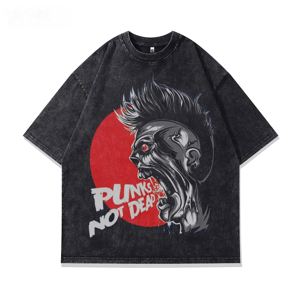 Men's printed pure cotton summer t-shirt in loose fit with character design