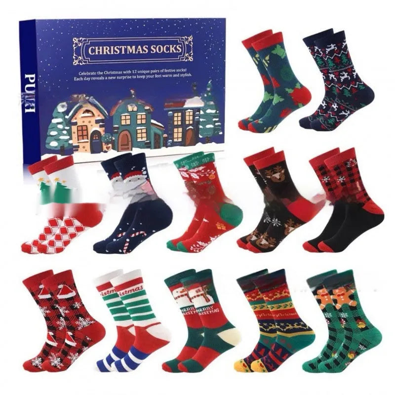 Cute miniature Christmas sock decoration from a resin and plastic blind box, festive holiday ornament.