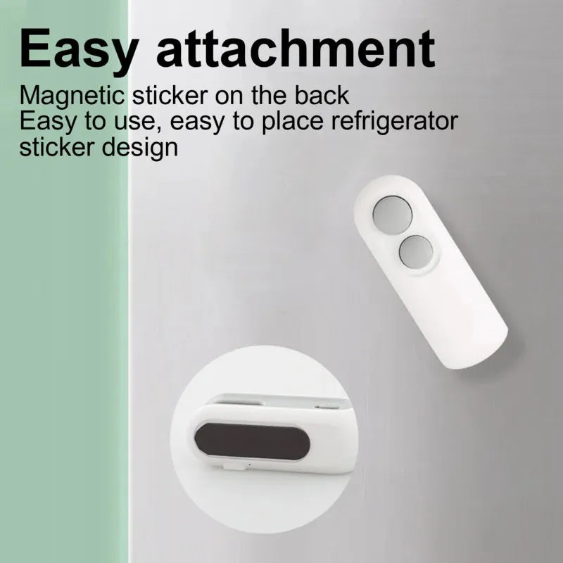 Blue handheld USB rechargeable heat sealer with magnetic back and cutter blade