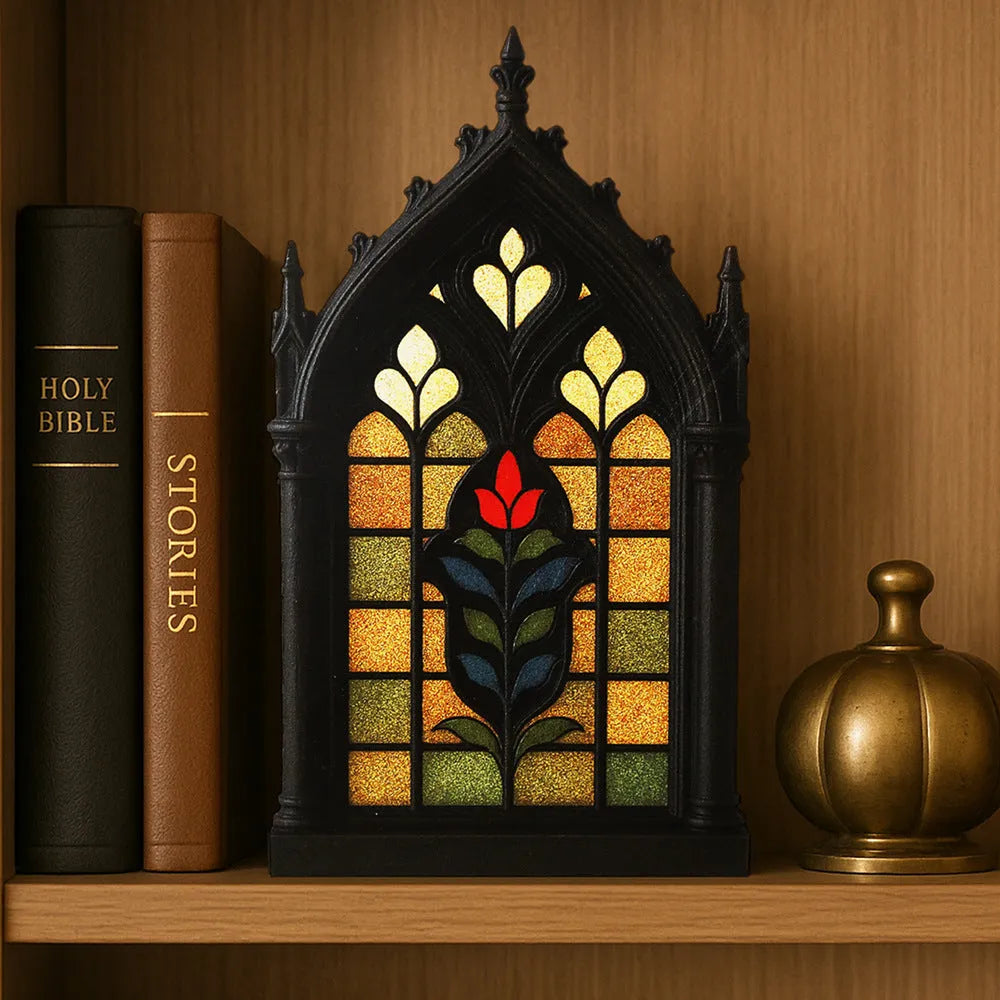 Black wooden gothic door frame wall-mounted storage rack in three colour size options