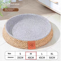 Rattan woven cat bed nest for indoor cats available in four sizes