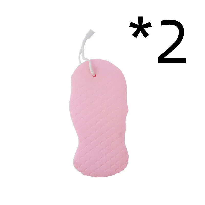 3D fish scale pattern bath sponge in white, grey, pink, or light blue colours for gentle body exfoliation
