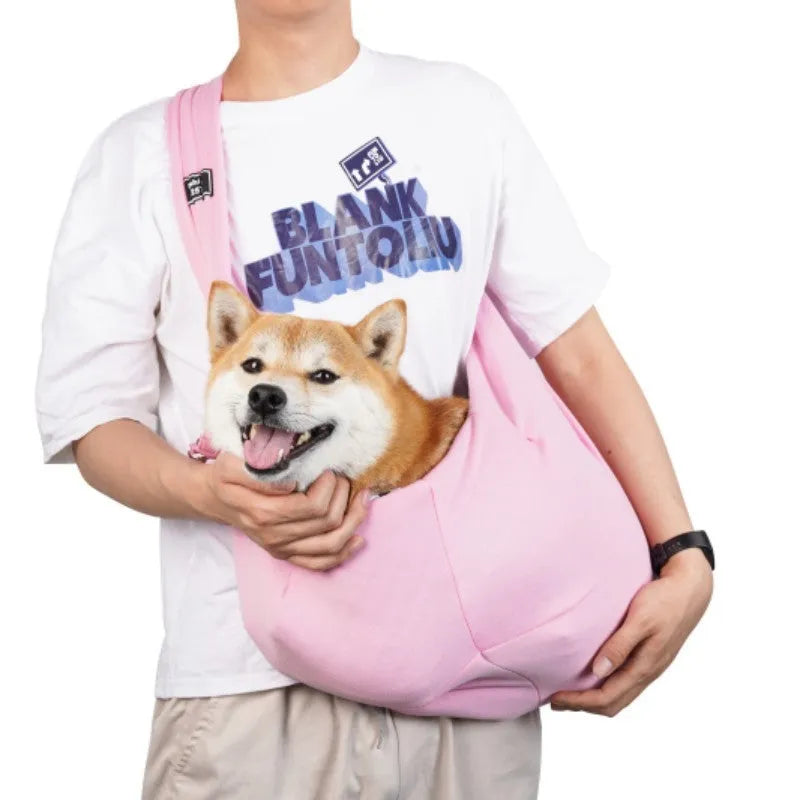 Cat carrier backpack with mesh panels showing large capacity folding design for pet transport