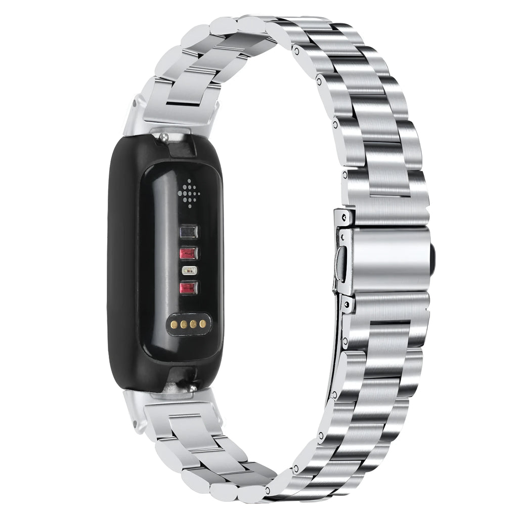Inspire 3 stainless steel watch strap with three-bead adjustable clasp in multiple colour options