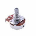 Metal electric guitar potentiometer knob with colour-coded resistance markings