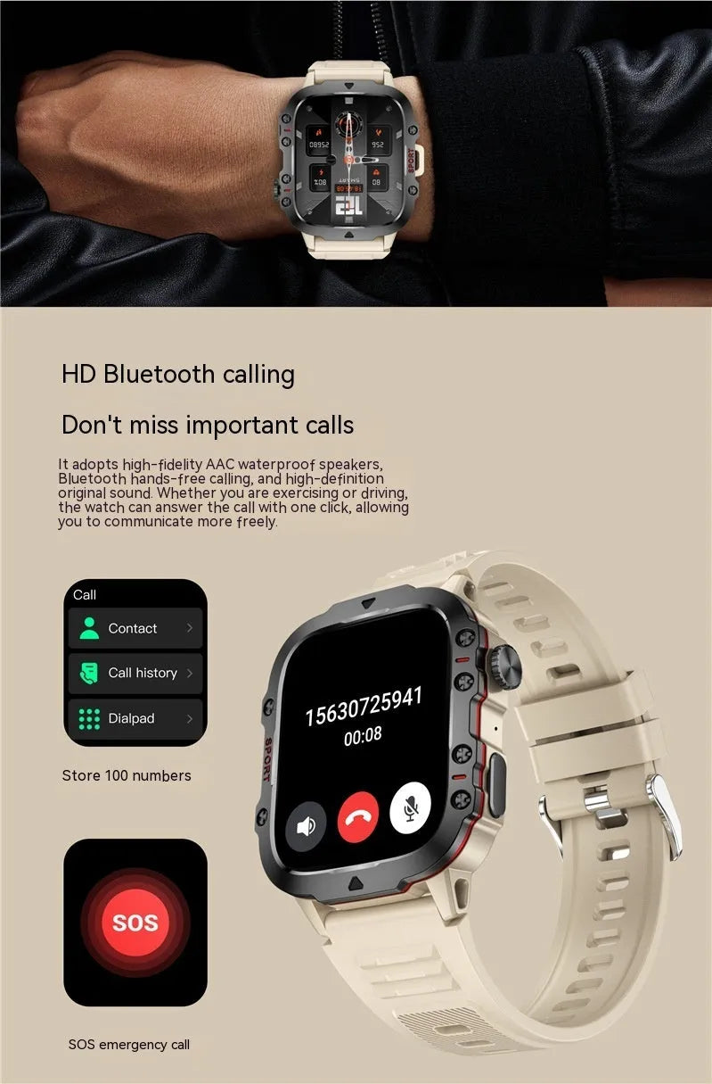 QX11 Smart Bluetooth Watch with touch screen displaying heart rate data on zinc alloy case