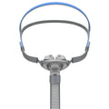 Ventilator nasal pillow mask with silicone cushion and thickened adjustable headband