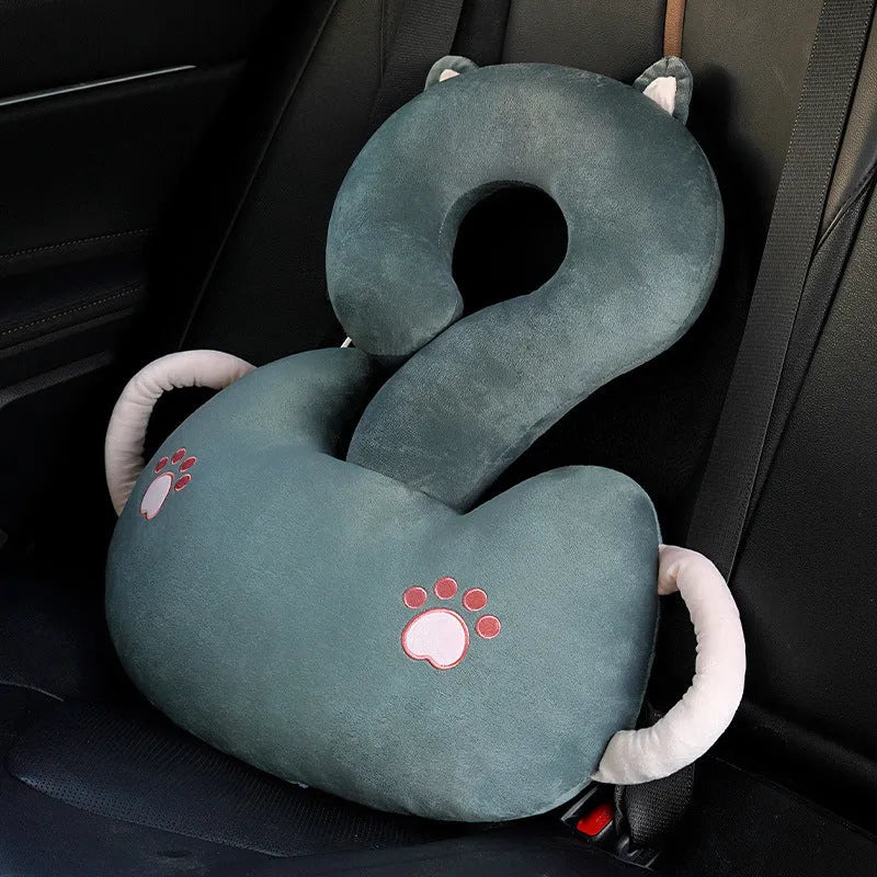 Cartoon question mark animal cushion pillow measuring 65x65cm in six character colour options