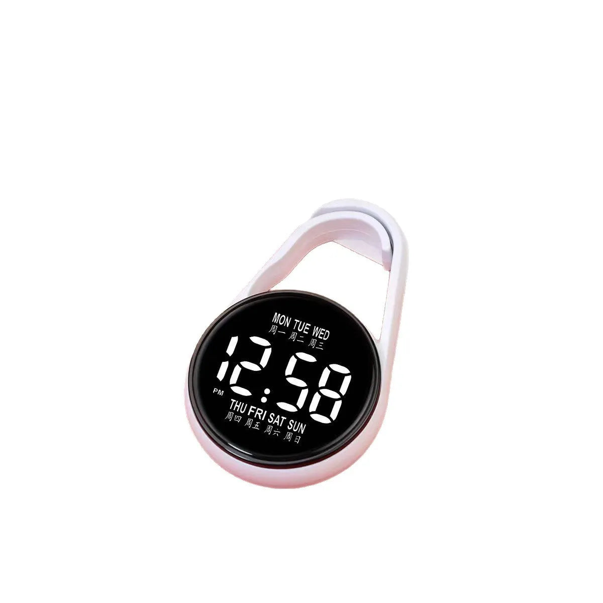 LED digital electronic watch with luminous display and plastic strap in various colour options