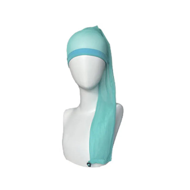 Mesh wig cap with elastic oversleeve design in seven colour options