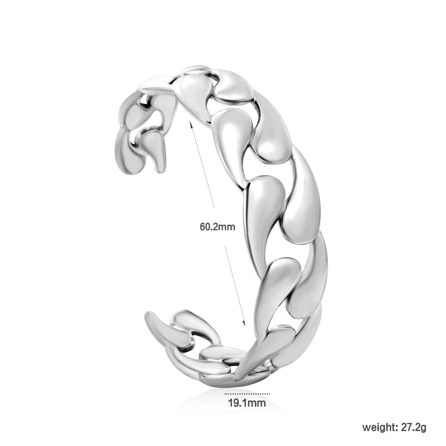 European-style alloy stainless steel bracelet in gold, silver and black colour options