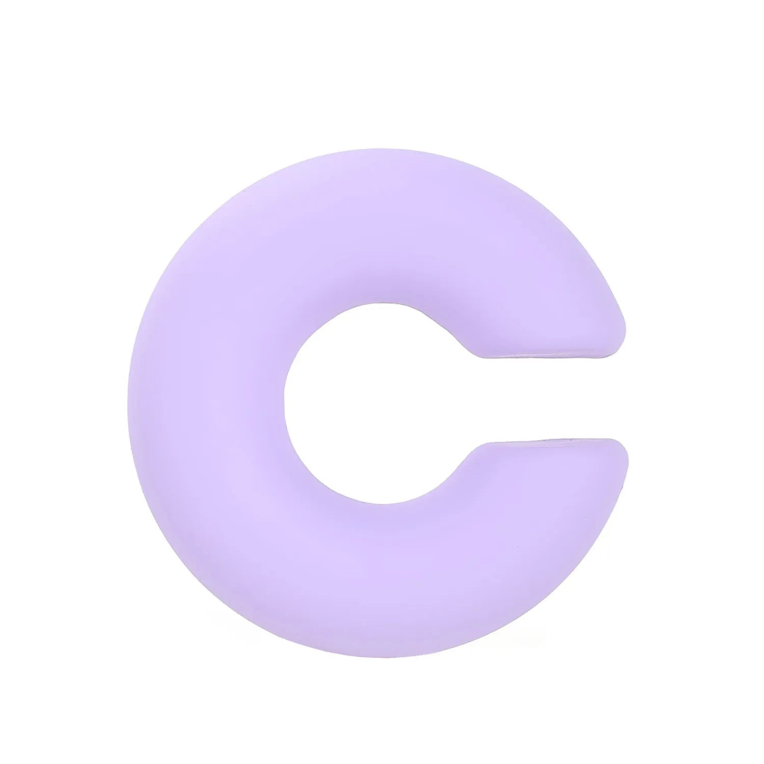 Matte coarse round C-shaped clip-on earrings in a selection of candy colours for women, no piercing required.