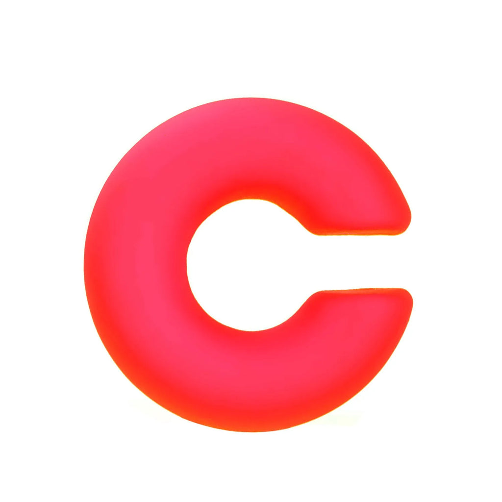 Matte coarse round C-shaped clip-on earrings in a selection of candy colours for women, no piercing required.