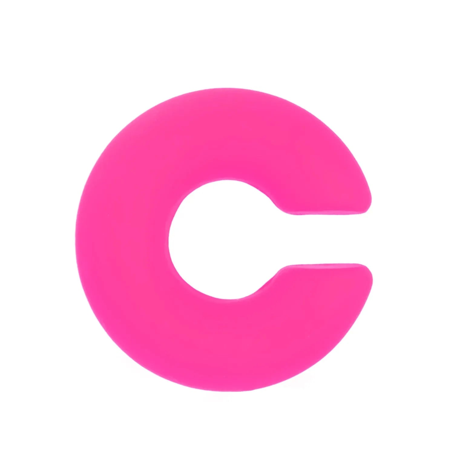 Matte coarse round C-shaped clip-on earrings in a selection of candy colours for women, no piercing required.