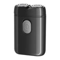 Rechargeable electric shaver with floating cutter head in black, LCD black and silver options
