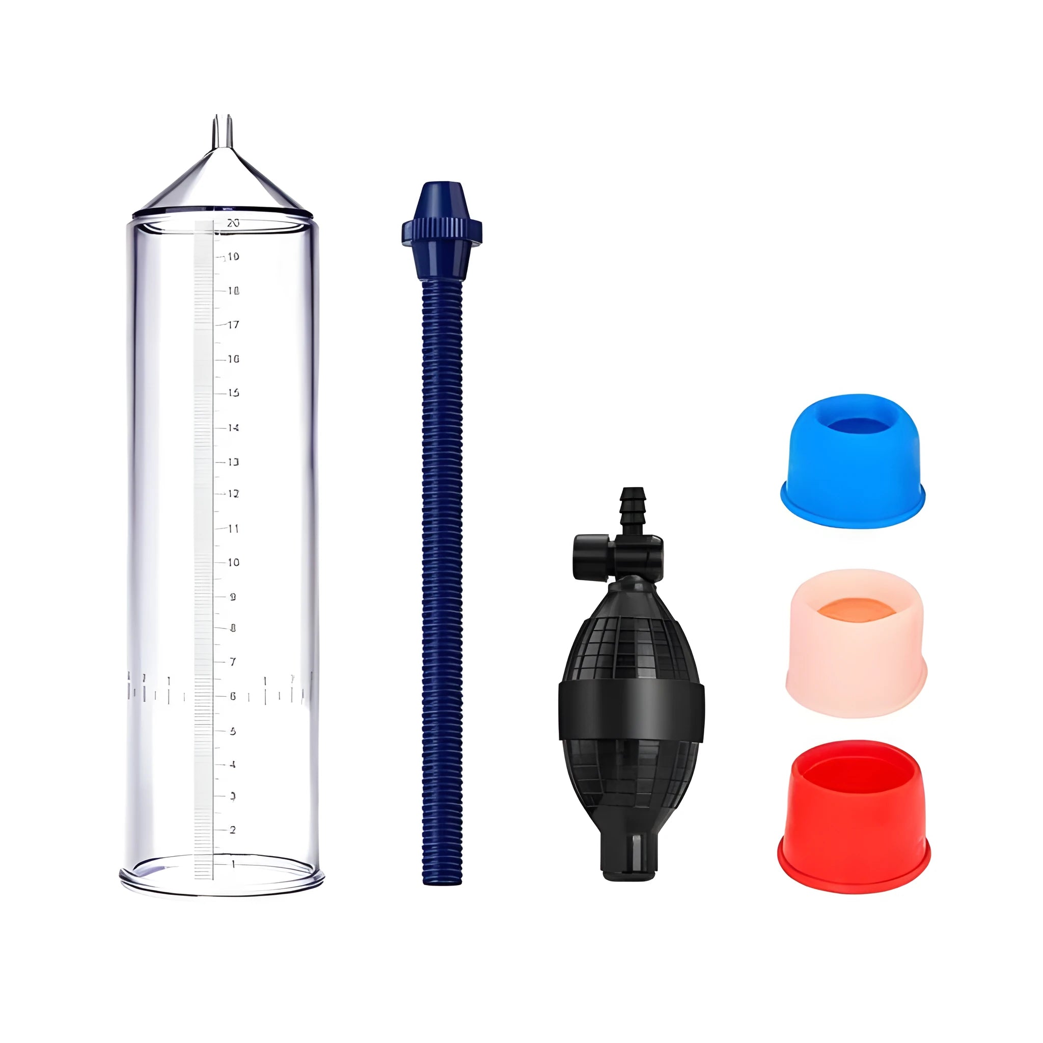 Male exercise machine silicone cover accessory for penis simulator with plastic valve exerciser