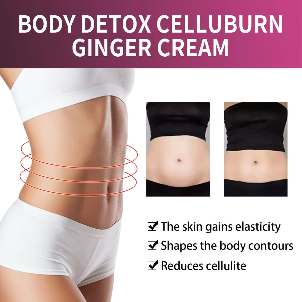 15g jar of ginger body shaping cream for thigh tightening and slimming