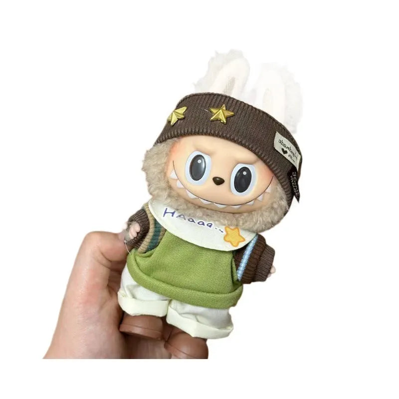Plastic clothing set for 17cm tall vinyl doll figurine with multiple style code options