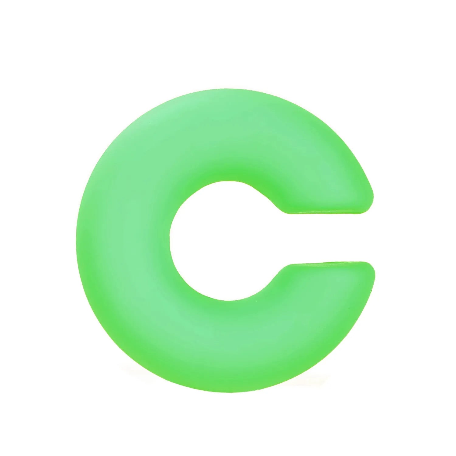 Matte coarse round C-shaped clip-on earrings in a selection of candy colours for women, no piercing required.